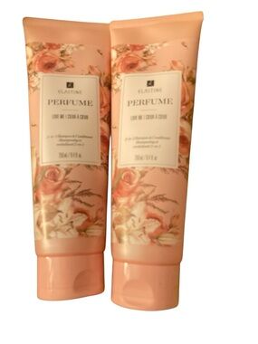 Lot Of 2 Elastine Perfume 2-in-1 Shampoo & Conditioner Love Me 8.40z SEALED NEW